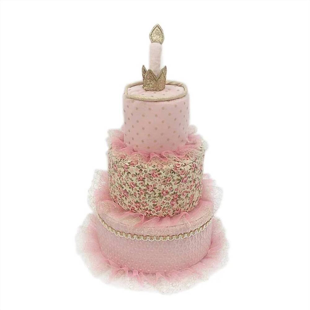 NEW MON AMI kid's marie antoinette cake stacker plush toy in pink